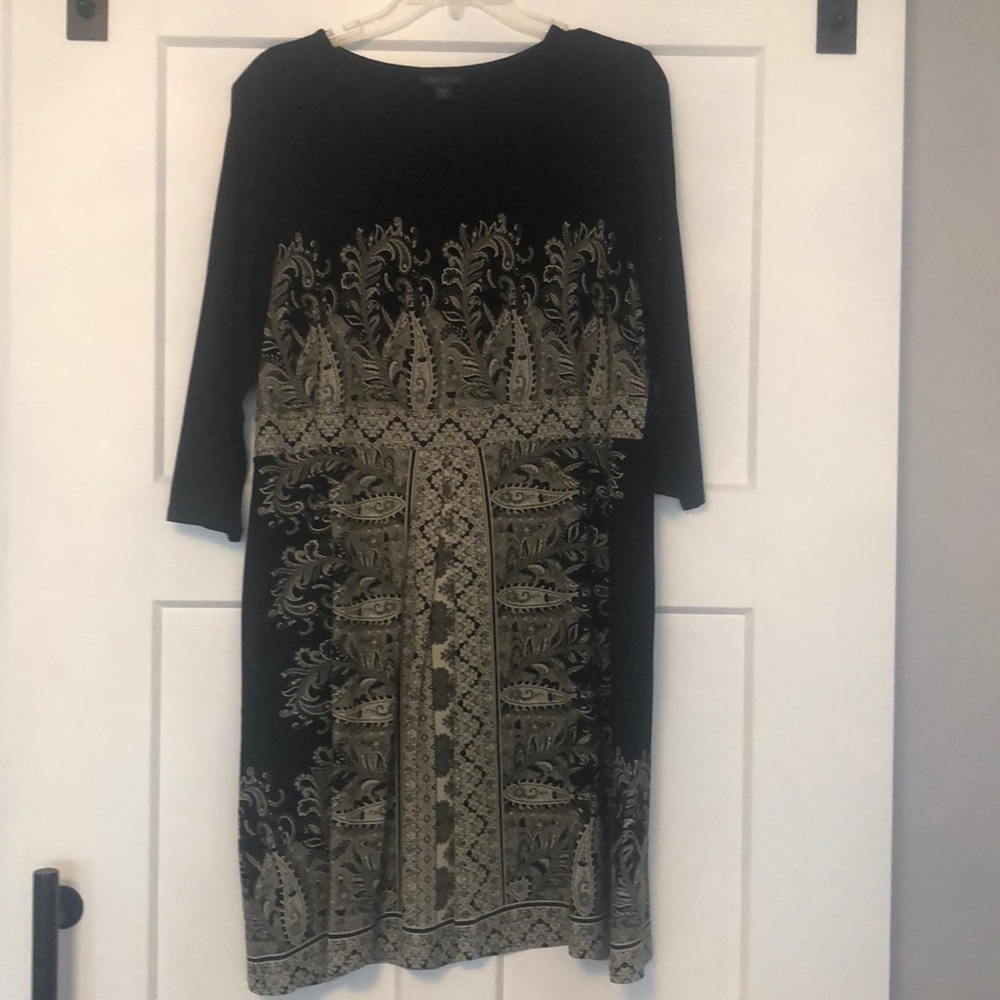 Black dress can look dressy or casual